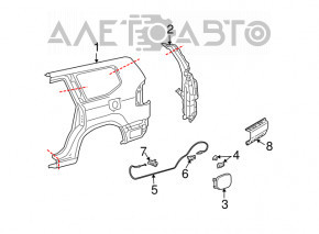 Grila de ventilatie dreapta pentru Lexus GX470 03-09