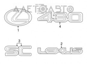 Capac portbagaj Lexus GX470 03-09 crom, rupte fixările, crom uzat.