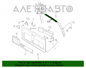 Capacul portbagajului superior al usii Lexus GX470 03-09 gri.