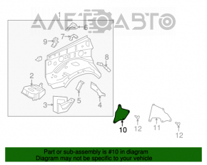 Protecția arcului lateral stânga pentru Lexus GX470 03-09