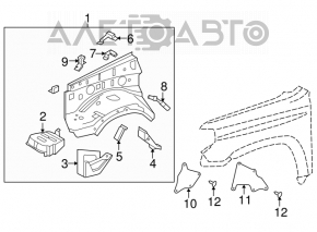 Protecția arcului lateral stânga pentru Lexus GX470 03-09