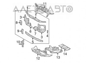 Suport TV lateral sus dreapta Lexus GX470 03-09 nou original OEM