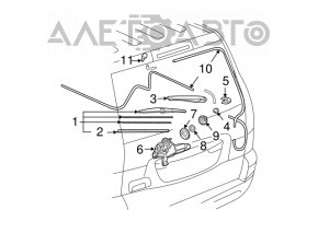 Injectoarele de spălare a farurilor spate pentru Lexus GX470 03-09