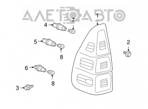 Lampa aripa exterior dreapta Lexus GX470 03-09 nou original OEM