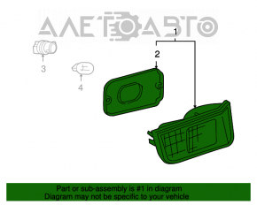 Lampa interioară pentru capacul portbagajului dreapta pentru Lexus GX470 03-09