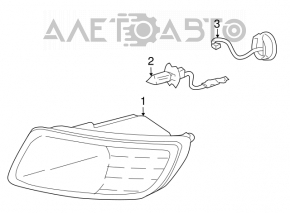 Противотуманная фара птф левая Lexus GX470 03-09