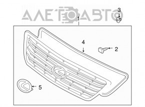 Grila radiatorului Lexus GX470 03-09