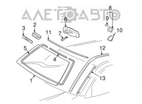 Geamul frontal Lexus GX470 03-09