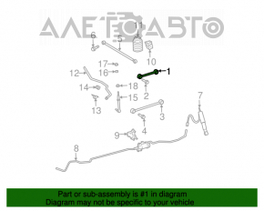 Maneta superioară stânga spate ruptă Lexus GX470 03-09 silentioase rupte