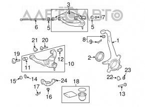 Maneta inferioară față stânga Lexus GX470 03-09