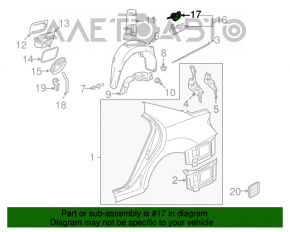 Motorul capacului rezervorului de combustibil Mercedes W164 ML X164 GL