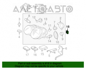 Blocul de aprindere pentru lampa Mercedes W164 ML