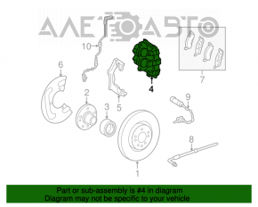 Suportul frontal stânga Mercedes W164 ML X164 GL W251 R cu 2 pistoane.