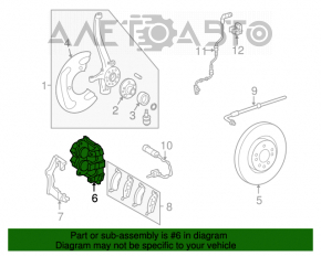 Суппорт передний правый Mercedes W164 ML X164 GL W251 R 2 поршня