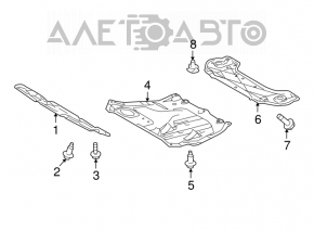 Protecția motorului central pentru Lexus RX350 06-09, nou, neoriginal.