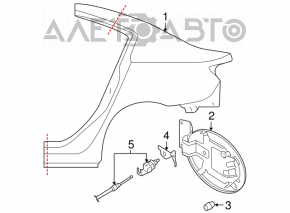 Capac rezervor Mazda3 03-08 HB nou OEM original