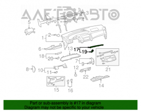 Накладка торпеды дерево Toyota Avalon 05-12