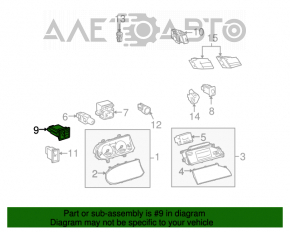 Кнопки открытия лючка бензобака и багажника Toyota Avalon 05-12