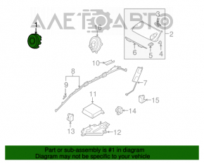 Подушка безопасности airbag в руль водительская Mazda CX-7 06-09