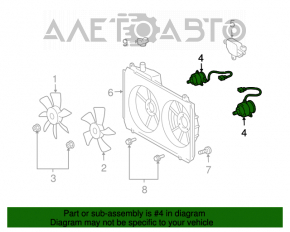 Мотор вентилятора охлаждения левый Lexus RX400h 06-09