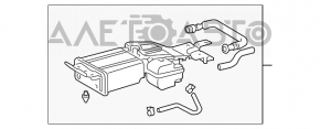 Канистра с углем абсорбер Lexus RX400h 06-09 в сборе