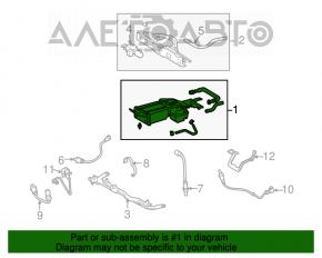 Канистра с углем абсорбер Lexus RX400h 06-09 в сборе