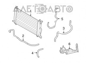 Pompa de răcire a invertorului pentru Lexus RX400h 06-09