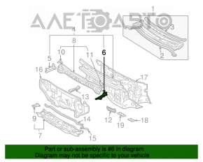 Garnitura ștergătoarelor de parbriz stânga Toyota Sienna 04-10