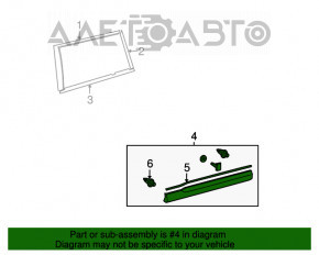 Capac usa inferioara spate stanga Toyota Highlander 08-10