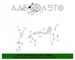 Capacul mânerului exterior al ușii din spate stânga pentru Lexus GX470 03-09