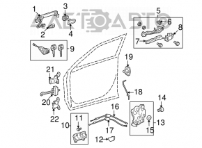 Mânerul ușii exterioare față stânga Toyota Highlander 08-13