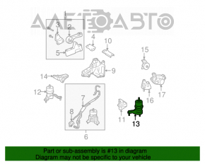 Pernele motorului stâng Toyota Highlander 08-10 hibrid