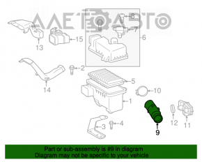 Tubul de admisie cu rezonator pentru Toyota Highlander 08-13 3.5