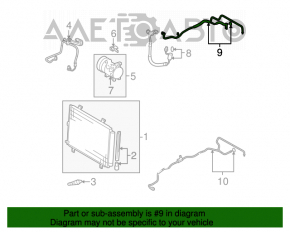 Compresorul de aer condiționat al încălzitorului Toyota Highlander 08-13 2.7 3.5