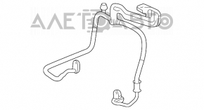 Tubul de aer condiționat al condensatorului-compresorului secundar Toyota Highlander 08-13 3.5