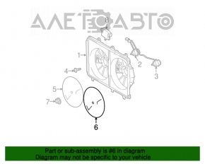 Paletele ventilatorului de răcire stânga Toyota Highlander 08-13 2.7 3.5