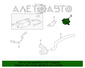 Canistra cu absorbant de cărbune mic pentru Toyota Highlander 08-13.