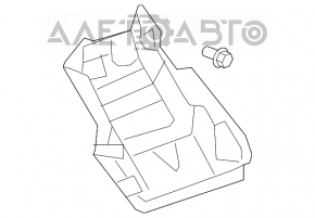 Capacul arcului drept superior Toyota Highlander 08-13 gri, zgârieturi.