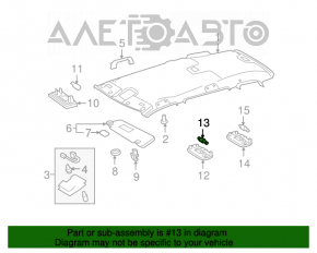 Plafonul de iluminare pentru pasagerii Toyota Highlander 08-13