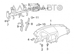 Труба подторпедная усиление Toyota Highlander 08-13