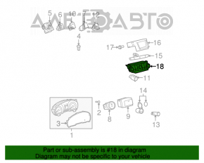 Controlul climatizării pentru Toyota Highlander 08-13 cu control pentru al treilea rând de scaune