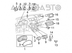 Panoul de instrumente Toyota Highlander 08-13 3.5 SUA