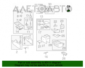 Controlul climatizării pentru rândul din spate al mașinii Toyota Highlander 08-10, uzat.