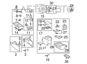 Controlul climatizării pentru rândul din spate al mașinii Toyota Highlander 08-10