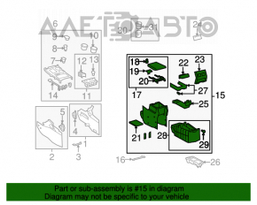 Brațul de cot asamblat pentru Toyota Highlander 08-10 bej