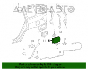 Capacul rezervorului de combustibil Toyota Highlander 08-13