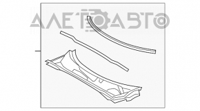 Grila stergatoarelor de plastic pentru Toyota Highlander 08-13 este rupta