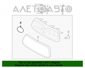 Emblema grilei radiatorului Toyota Highlander 08-13