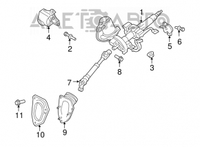 Cot de direcție pentru Toyota Highlander 08-13, nou, original OEM