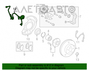 Senzor ABS față stânga Toyota Highlander 08-13